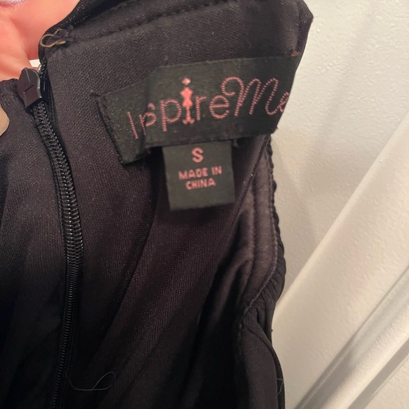 Black high low one shoulder formal dress - Picture 6 of 6